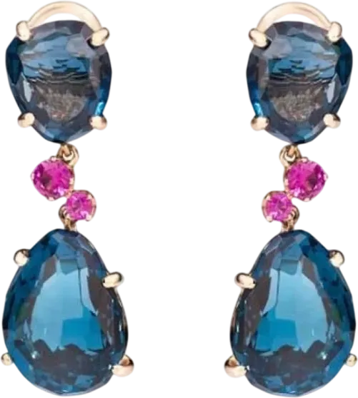 Серьги Pomellato TOPAZ & RUBY EARINGS 2812POM (id 38453)