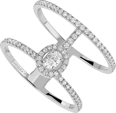 Кольцо Messika GLAM'AZONE 2 RANGS PAVÉE RING 05237-WG-53 (id 25743)
