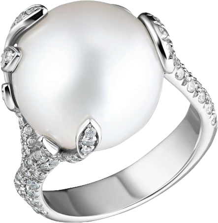 Кольцо Mikimoto Olive Branch Akoya Pearl 14 mm Ring (SIZE 54) MR14MM (id 38788)