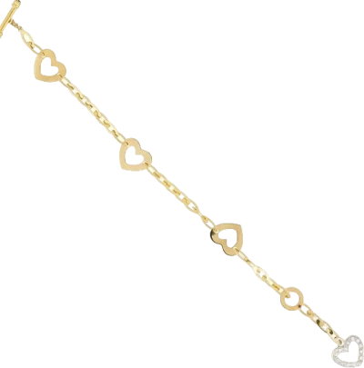 Браслет Roberto Coin CHIC&SHINE HEART BRACELET, DIAMONDS, YELLOW GOLD RC BRACELET (id 31971) Браслет Roberto Coin CHIC&SHINE HEART BRACELET, DIAMONDS, YELLOW GOLD RC BRACELET (id 31971)