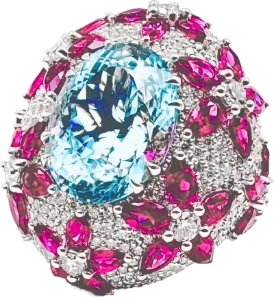 Кольцо DeRosa Aquamarine and Diamond ring 11,7 ct R17224243 (id 36077) Кольцо DeRosa Aquamarine and Diamond ring 11,7 ct R17224243 (id 36077)