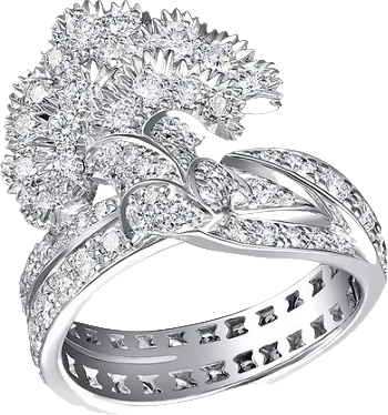 Кольцо Carrera y Carrera CLAVELES WHITE GOLD&DIAMONDS RING   DA11606 (id 29390)