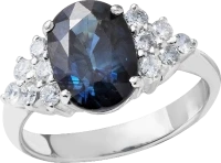 Кольцо No name C САПФИРОМ 3.95 СT DARK BLUE/VS И БРИЛЛИАНТАМИ 3.95 CT (id 31367) Кольцо No name C САПФИРОМ 3.95 СT DARK BLUE/VS И БРИЛЛИАНТАМИ 3.95 CT (id 31367)