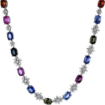 Колье Verdi Jewellery КОЛЬЕ С ЦВЕТНЫМИ САПФИРАМИ 36.54 CT (A77B)/(A66C) (id 22533) Колье Verdi Jewellery КОЛЬЕ С ЦВЕТНЫМИ САПФИРАМИ 36.54 CT (A77B)/(A66C) (id 22533)