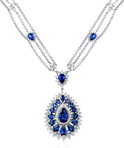 Колье Verdi Jewellery SAPPHIRES AND DIAMOND NECKLACE KA732 (id 30139) Колье Verdi Jewellery SAPPHIRES AND DIAMOND NECKLACE KA732 (id 30139)