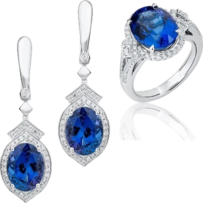 Комплект RalfDiamonds КОМПЛЕКТ С ТАНЗАНИТАМИ И БРИЛЛИАНТАМИ 0.88 карат E-F/VVS (id 34504) Комплект RalfDiamonds КОМПЛЕКТ С ТАНЗАНИТАМИ И БРИЛЛИАНТАМИ 0.88 карат E-F/VVS (id 34504)