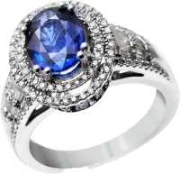 Кольцо No name С САПФИРОМ 1.85 И БРИЛЛИАНТАМИ 1.85 CT (id 28941) Кольцо No name С САПФИРОМ 1.85 И БРИЛЛИАНТАМИ 1.85 CT (id 28941)