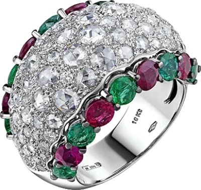 Кольцо Verdi Jewellery КОЛЬЦО С БРИЛЛИАНТАМИ, ИЗУМРУДАМИ И РУБИНАМИ A7291 (id 24054) Кольцо Verdi Jewellery КОЛЬЦО С БРИЛЛИАНТАМИ, ИЗУМРУДАМИ И РУБИНАМИ A7291 (id 24054)