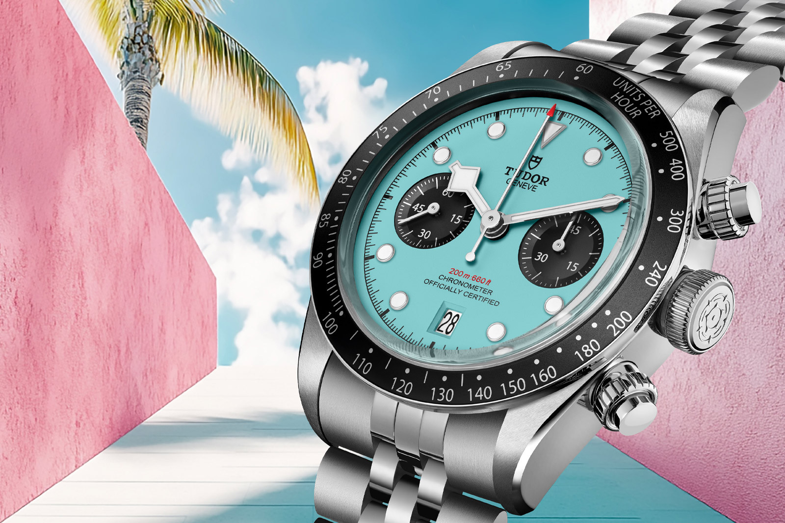 Tudor Black Bay Chrono Flamingo Blue
