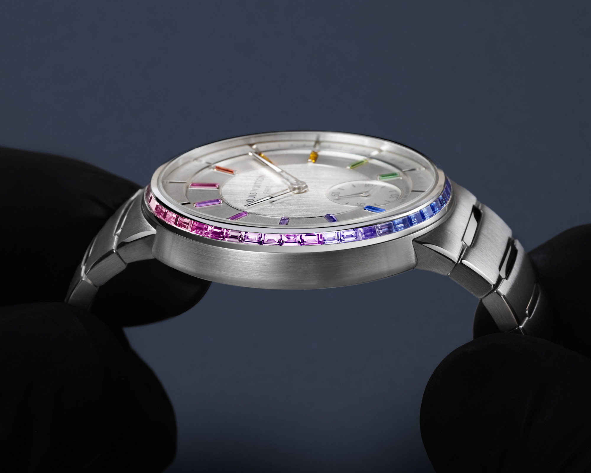 Louis Vuitton Tambour в желтом золоте и платине