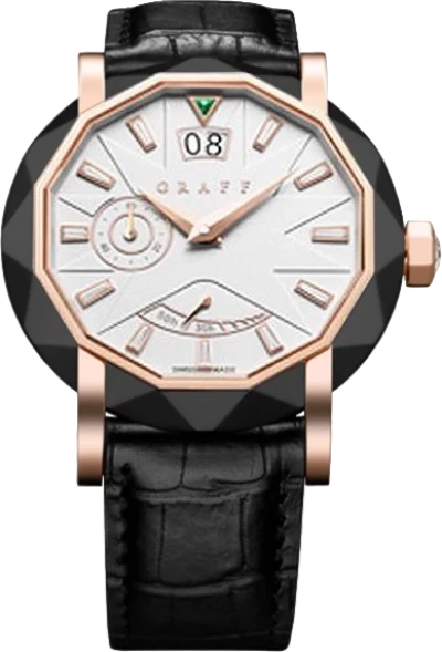 Часы GRAFF Graffstar Grand Date 45 mm Grand Date 45 mm RG DLC White Dial (id 39783)