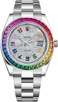 Часы Rolex DateJust Custom 41 mm Rainbow 126300FIX Часы Rolex DateJust Custom 41 mm Rainbow 126300FIX