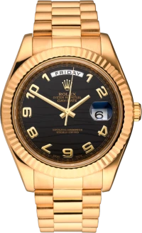 Часы Rolex Day-Date II 41mm Yellow Gold Wave Arabic Dial 218238 Часы Rolex Day-Date II 41mm Yellow Gold Wave Arabic Dial 218238