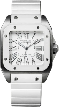 Часы Cartier Santos 100 White Automatic 2878 Часы Cartier Santos 100 White Automatic 2878