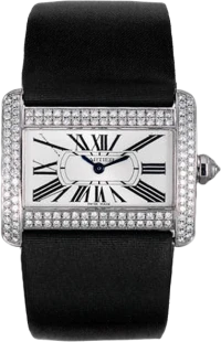 Часы Cartier Tank Divan PM White Gold Diamonds Часы Cartier Tank Divan PM White Gold Diamonds