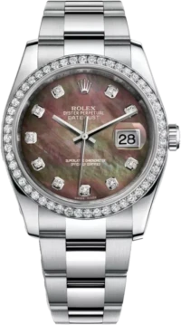 Часы Rolex DATEJUST 116244-0019 Black mother-of-pearl diamonds Часы Rolex DATEJUST 116244-0019 Black mother-of-pearl diamonds