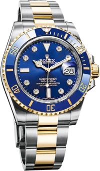 Часы Rolex Submariner Date 40mm Steel and Yellow Gold Ceramic 116613 blue dial 8 diamond Часы Rolex Submariner Date 40mm Steel and Yellow Gold Ceramic 116613 blue dial 8 diamond