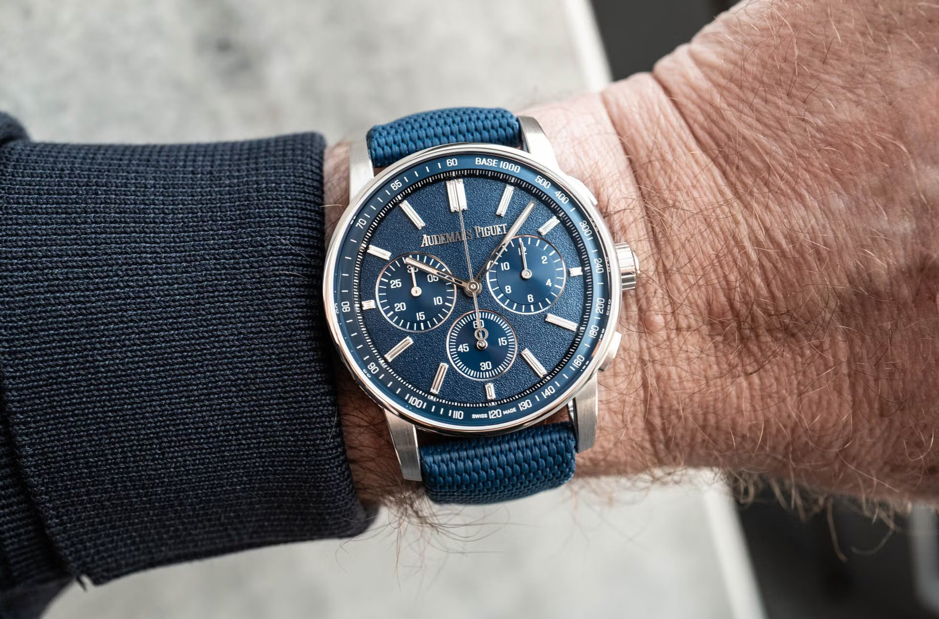 Превью статьи Audemars Piguet Code 11.59 Selfwinding Chronograph Tuscany Blue