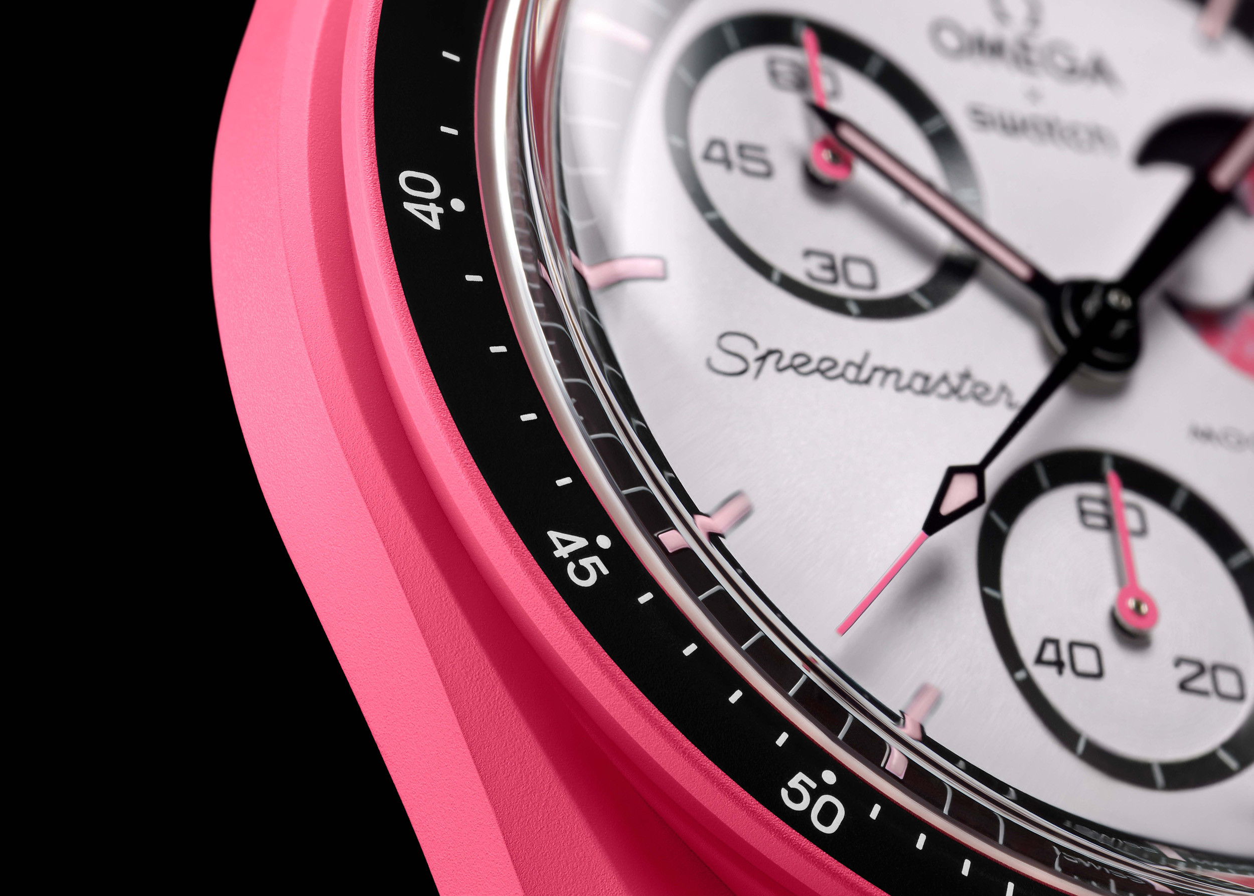 MoonSwatch Mission to The Pink Moonphase