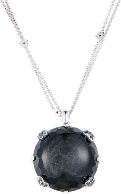 Подвеска Pasquale Bruni Sissi Collection Obsidian Stone & White Gold & Black Diamonds 13311BN Подвеска Pasquale Bruni Sissi Collection Obsidian Stone & White Gold & Black Diamonds 13311BN