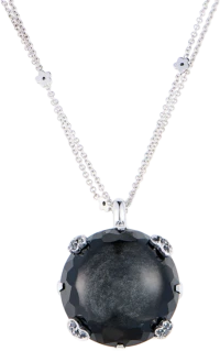 Подвеска Pasquale Bruni Sissi Collection Obsidian Stone & White Gold & Black Diamonds 13311BN Подвеска Pasquale Bruni Sissi Collection Obsidian Stone & White Gold & Black Diamonds 13311BN