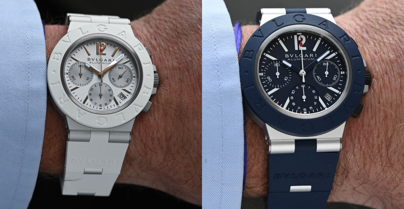 Bvlgari Aluminium Chronograph White and Blue