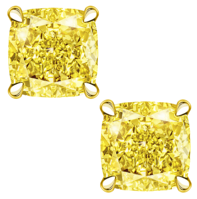 GIA Серьги 2,00/2,01 Ct. Fancy Intense Yellow/vs2 (cushion Diamonds) GIA Серьги 2,00/2,01 Ct. Fancy Intense Yellow/vs2 (cushion Diamonds)