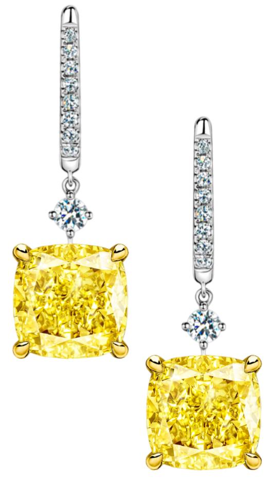 GIA Серьги 2,01/2,05 Ct. W To X Range/if-vvs2 (cushion Diamonds) GIA Серьги 2,01/2,05 Ct. W To X Range/if-vvs2 (cushion Diamonds)
