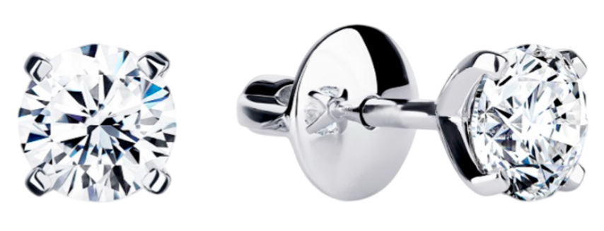GIA Серьги 1,02/1,05 Ct. J/if (3 Excellent) Round Diamonds GIA Серьги 1,02/1,05 Ct. J/if (3 Excellent) Round Diamonds