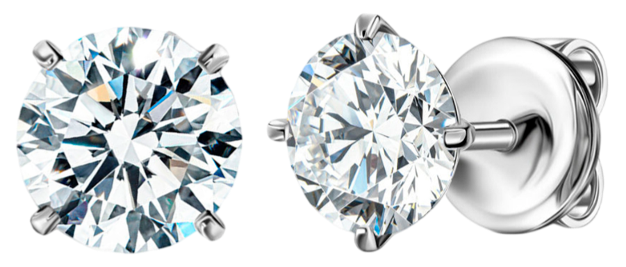 GIA Серьги с бриллиантами 1,00/1,01 Ct. F-g/si2 (3 Excellent) GIA Серьги с бриллиантами 1,00/1,01 Ct. F-g/si2 (3 Excellent)