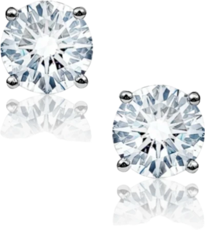 Серьги No name ROUND DIAMONDS 1.00-1.00ct H/VVS2 EARRINGS