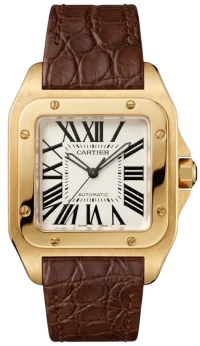 Часы Cartier Santos 100 XL Yellow Gold 38 mm 2657 Часы Cartier Santos 100 XL Yellow Gold 38 mm 2657
