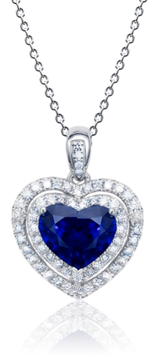 Кулон No name с бриллиантами и сапфиром 2 67ct. Кулон No name с бриллиантами и сапфиром 2 67ct.