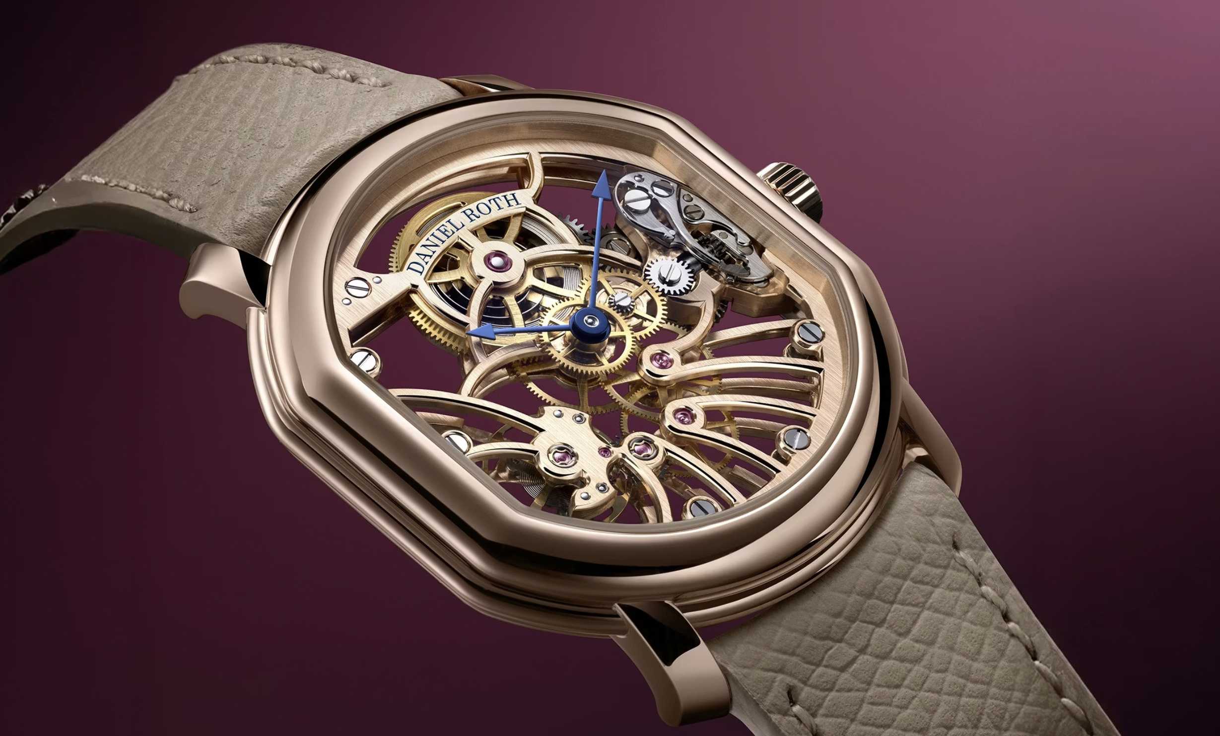 Daniel Roth Extra Plat Rose Gold Skeleton