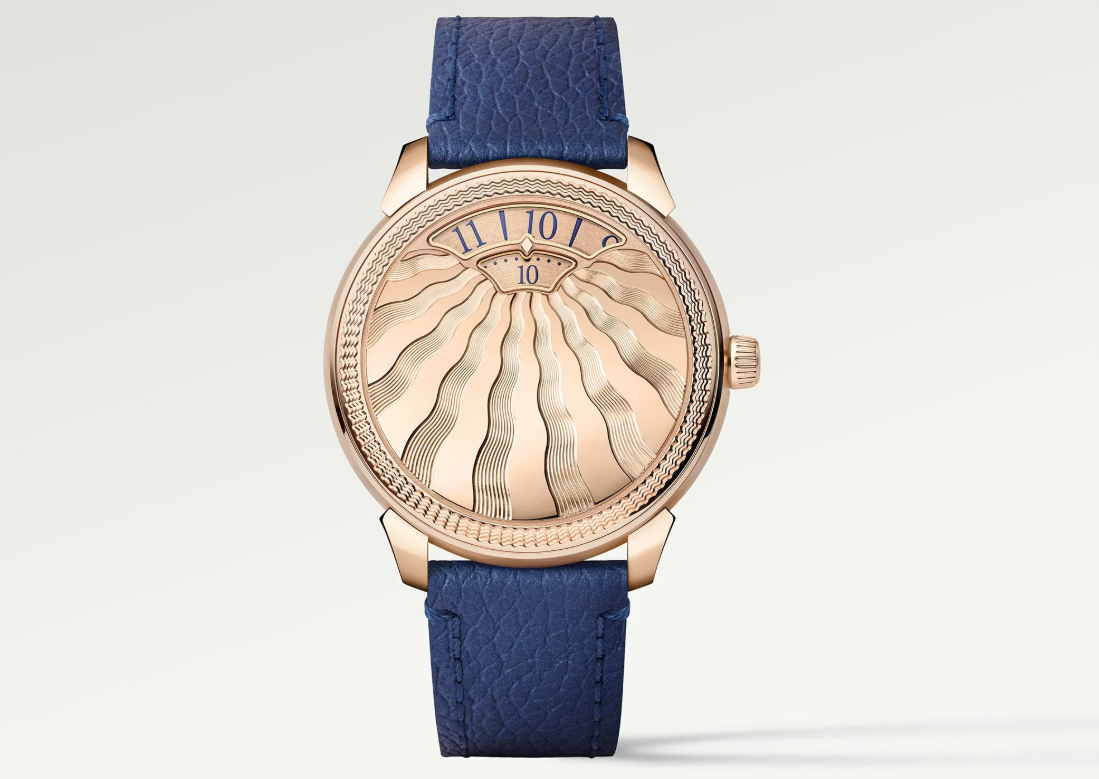 Louis Vuitton Tambour Convergence Rose Gold Guilloché