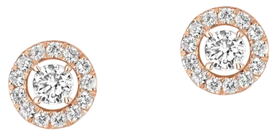 Пусеты Messika Joy XS Pink Gold & Diamond