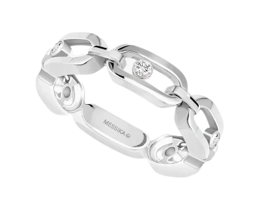 Messika MOVE LINK MULTI White Gold Diamond Ring (