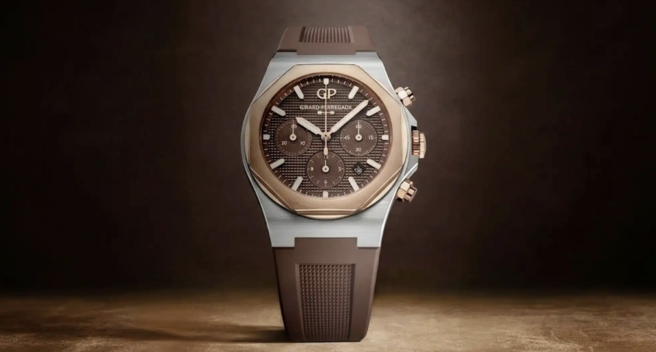 Биколорный Girard-Perregaux Laureato Chronograph 42 мм
