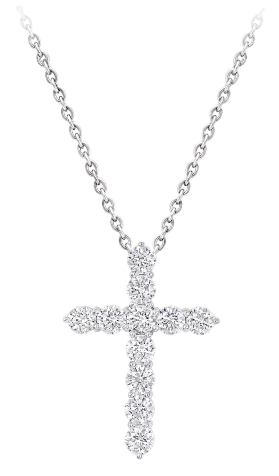 Round Diamond Cross Petite Pendant Graff Round Diamond Cross Petite Pendant Graff