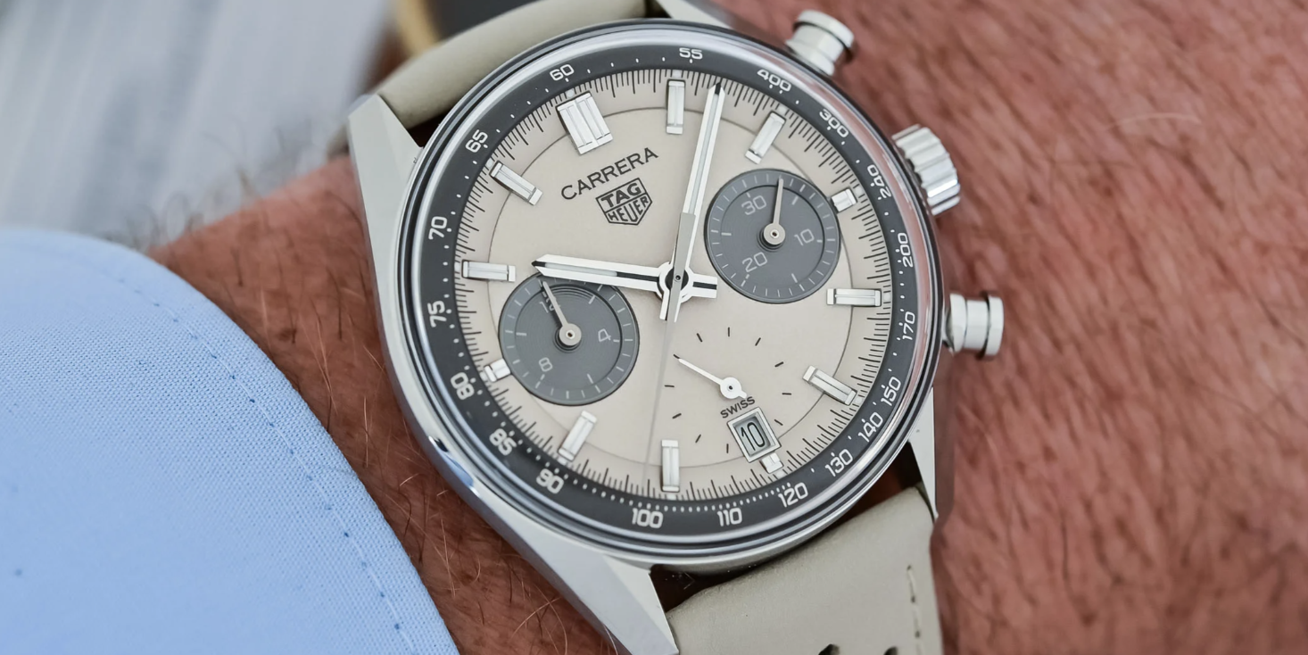 TAG Heuer Carrera Chronograph Glassbox Sand — более мягкий взгляд на гоночный хронограф TAG Heuer Carrera Chronograph Glassbox Sand — более мягкий взгляд на гоночный хронограф