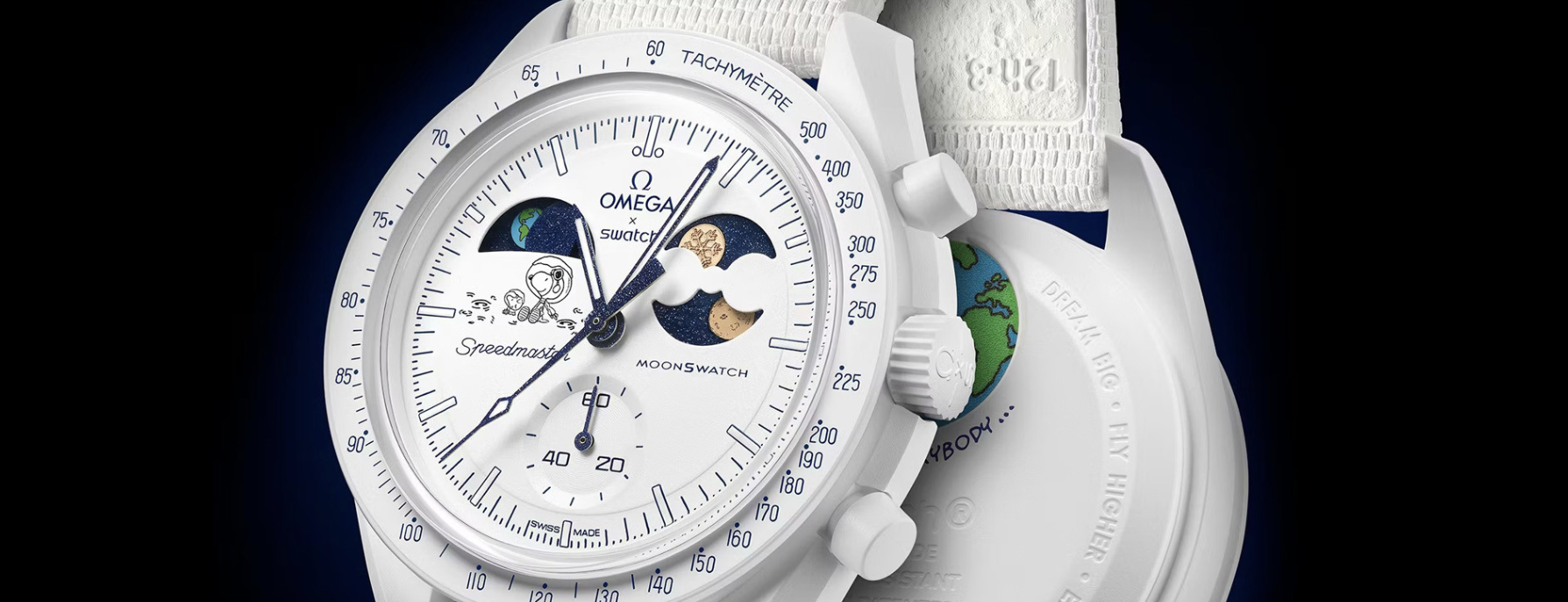 Moonswatch Mission To Earthphase Moonshine Gold «Cold Moon»