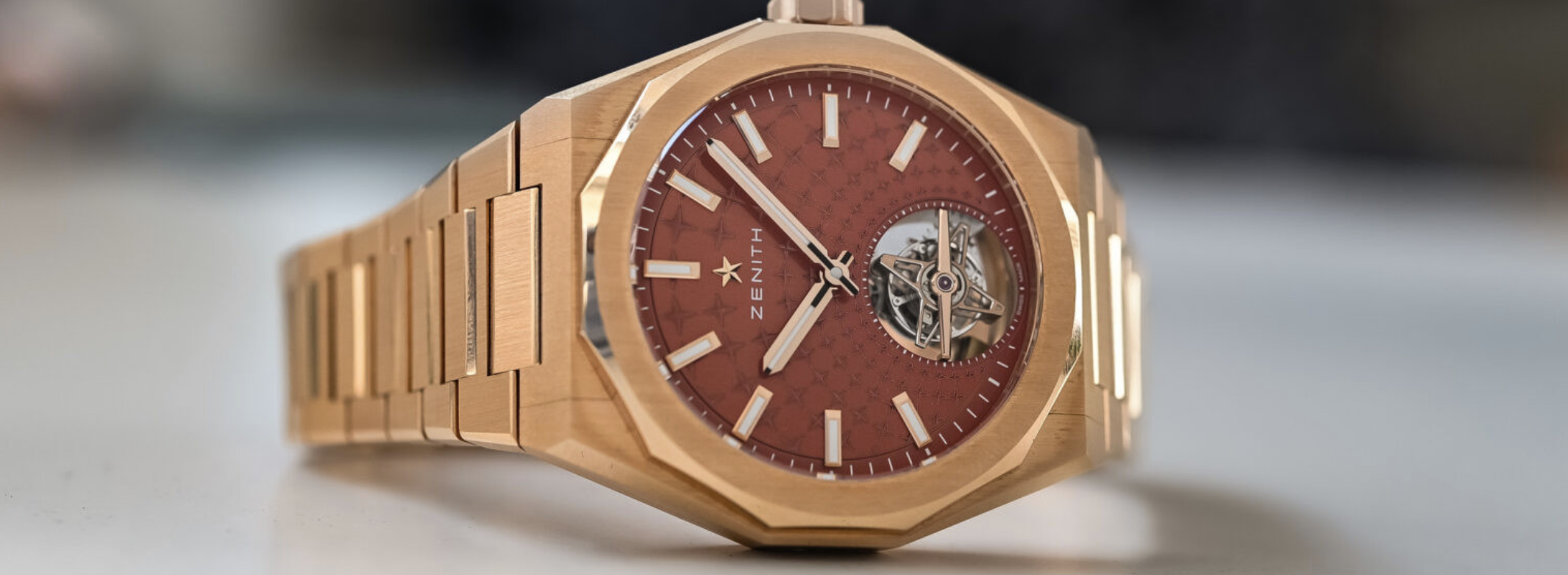 Zenith Defy Skyline Tourbillon в корпусе из розового золота Zenith Defy Skyline Tourbillon в корпусе из розового золота
