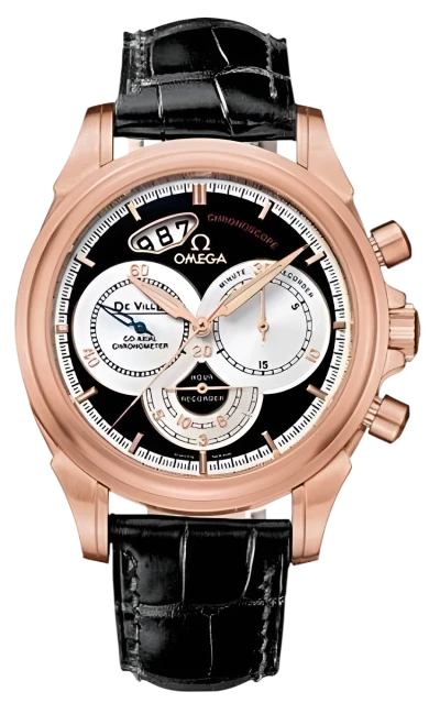 Omega De Ville Co-axial Chronoscope 41mm Automatic In Rose Gold