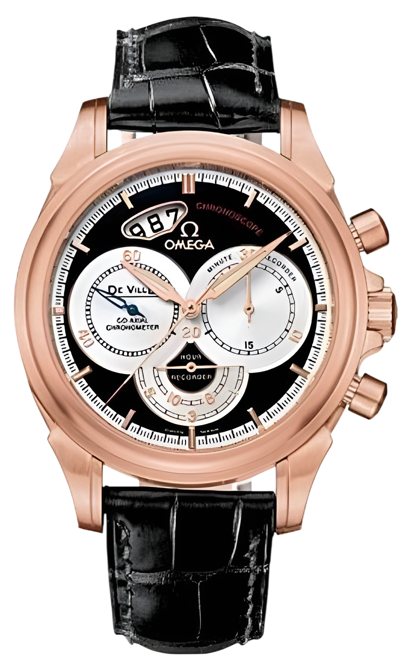 Omega De Ville Co-axial Chronoscope 41mm Automatic In Rose Gold