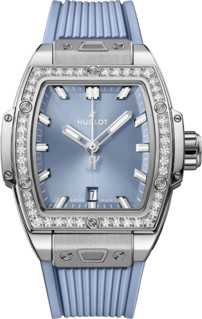 Hublot Spirit of Big Bang Steel Coal Blue Diamonds