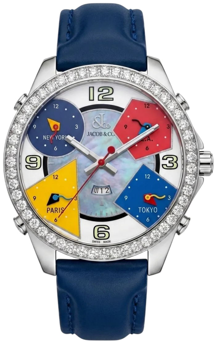 Часы Jacob & Co Five Time Zone 47 mm Часы Jacob & Co Five Time Zone 47 mm
