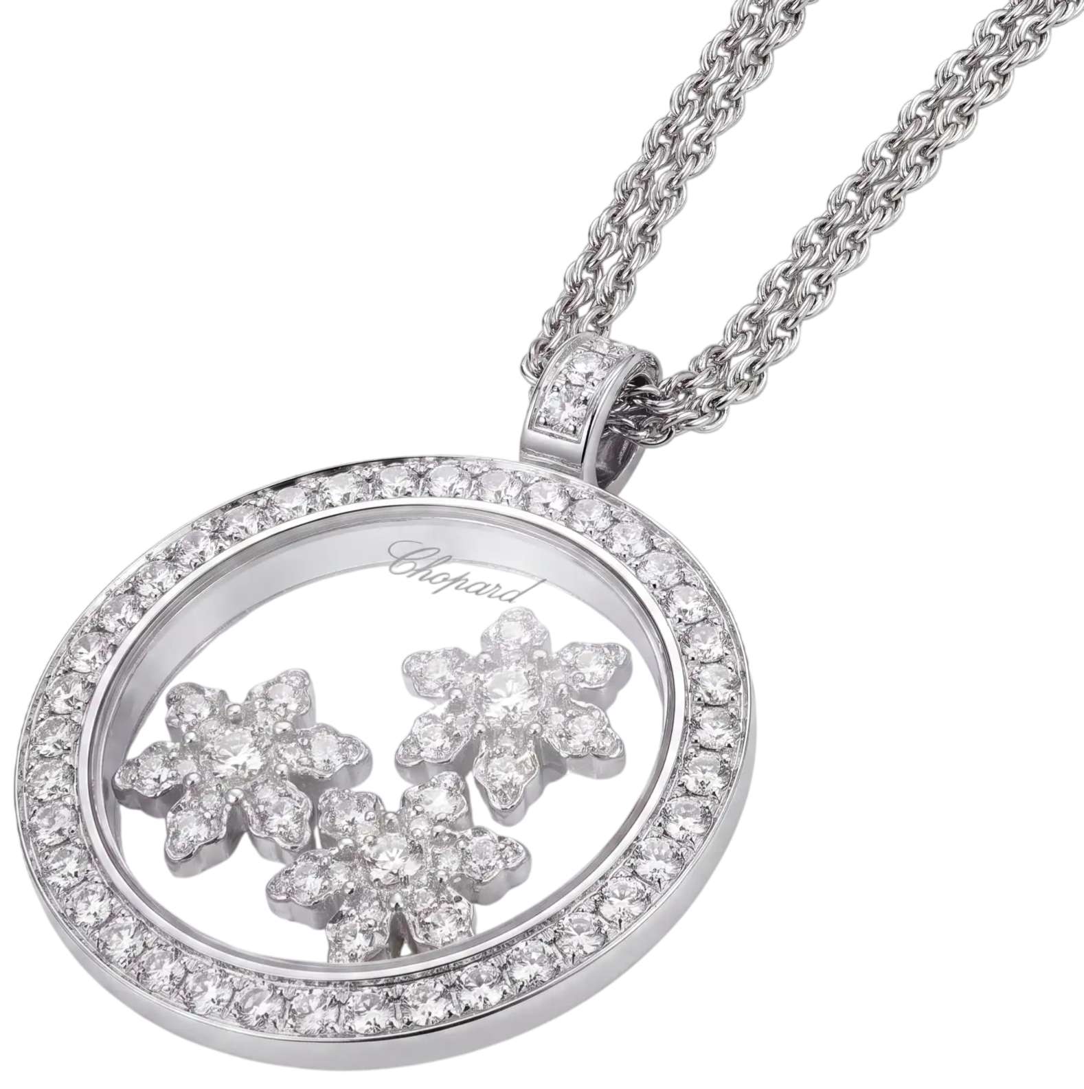 Подвеска Chopard Happy Diamonds Snowflake Pendant