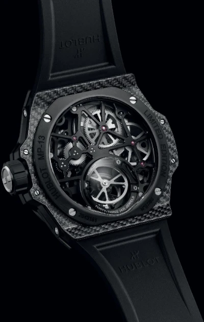 Hublot MP-13 Tourbillon Bi-Axis Retrograde Black Carbon Hublot MP-13 Tourbillon Bi-Axis Retrograde Black Carbon