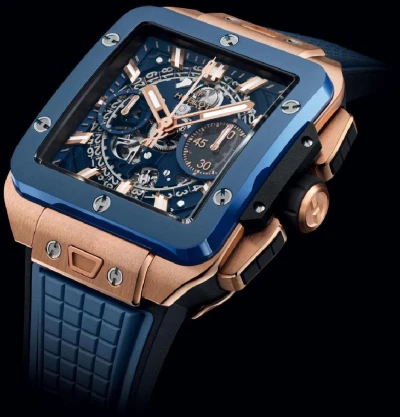 Hublot Unico King Gold Blue Ceramic Hublot Unico King Gold Blue Ceramic