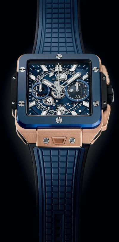 Hublot Unico King Gold Blue Ceramic Hublot Unico King Gold Blue Ceramic
